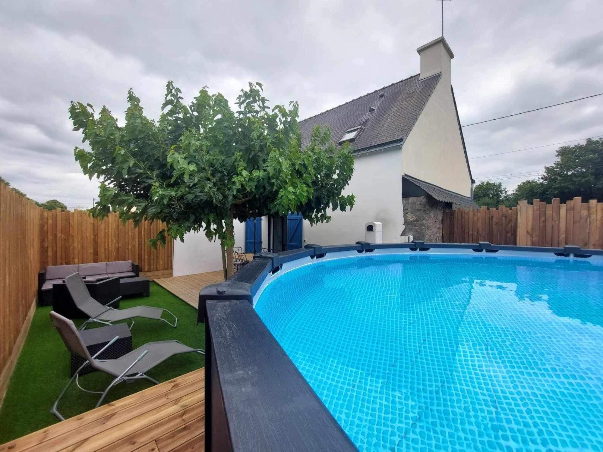 Maison Bretonne Avec Piscine Ferienhaus Marzan